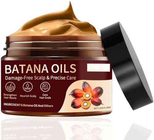 Batana Oil for Hair Growth, Batana Oil Organic 100% Pure Natural Raw Hair Oil, Organic Batana Oil Enhances Hair for Men & Women, 120G