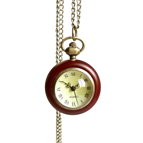 Image of Vintage Pocket Watches for Men with Chains, Analog Pocketwatch for Women Roman No. Gifts for Dad /Grandpa Gifts for Him for Birthday