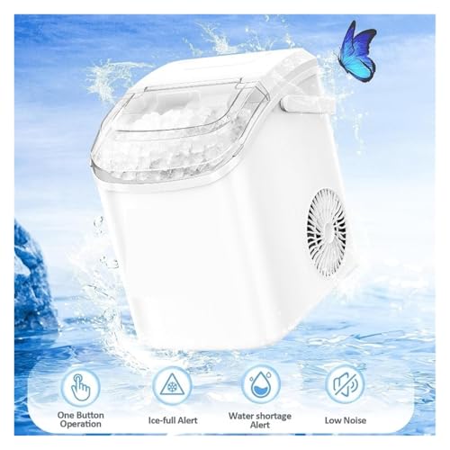 Máquina fabricadora de hielo, máquina portátil para hacer hielo masticable suave para encimera, ideal para hogar/cocina/acampada/RV miniatura 4
