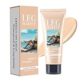 Leg Makeup Waterproof No Transfer, Full Coverage Concealer Leg Makeups Cream Waterproof Foundation, Body and Legs Cover Up Makeup for Tattoo, Even Skin Tone (#A, 3.38 oz)