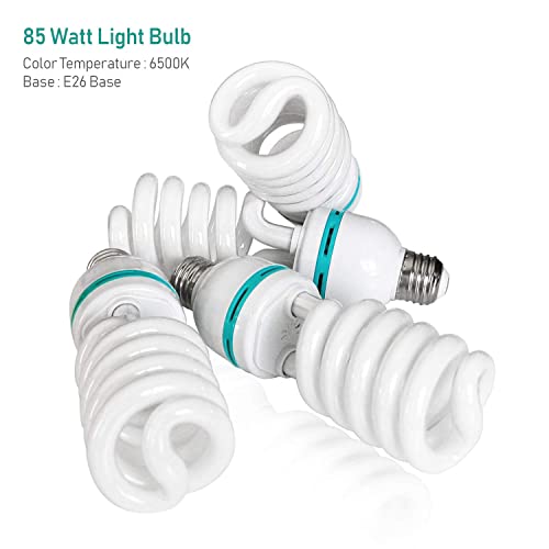 Limostudio [2-Pack] Photo Studio 85W 6500K Full Spectrum Daylight Energy Saving Compact Fluorescent Spiral Bulb With Day Light Tone, Agg1719 #TOP1
