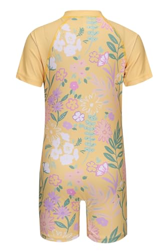 Girls Rash Guard Swimsuits One Piece Bathing Suits for Girls UPF 50+ Sun Protection Short Sleeve Sunsuits Zipper2