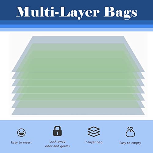 Fosun Pack de 10 recambios compatibles con Foppapedretti Maialino Angelcare Tommee Tippee Twist para Click Simplee Tec LitterLocker II - Contenedor de pañales antiolor - imagen 3