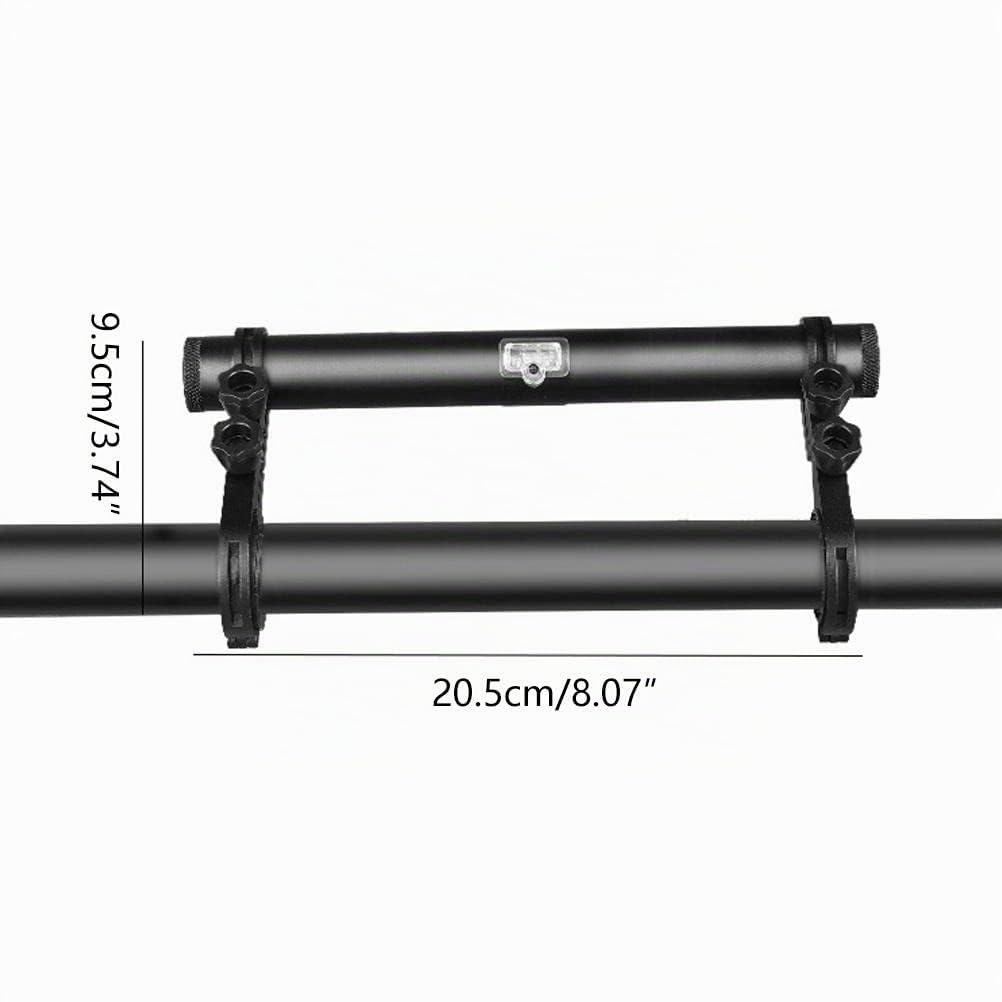 Extension de Guidon de Vélo Rechargeable en Alliage d'Aluminium 20CM - Support Étanche Multifonctionnel avec Power Bank