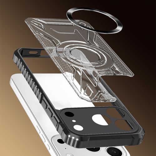 Coque rigide iPhone 15 Pro Max antichoc magnétique bleue premium - 4