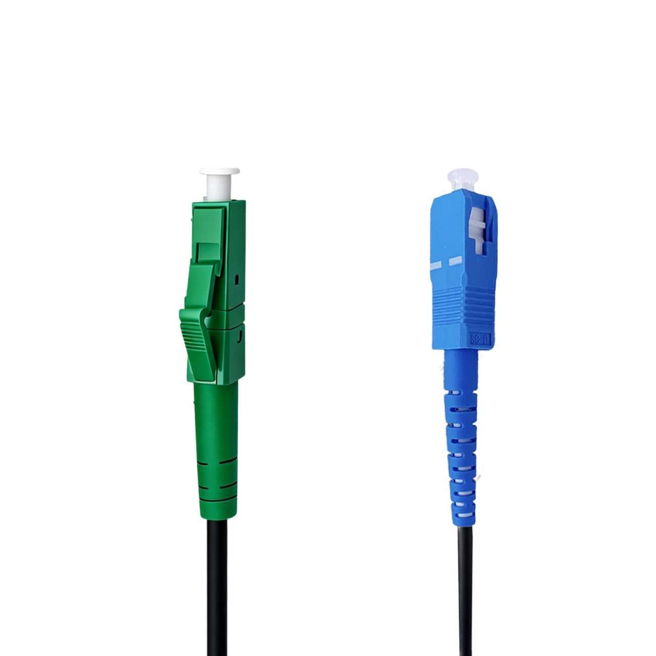 150m LC/APC zu SC/UPC Singlemode Glasfaserkabel 3,0 mm, G657B3 OS2 Simplex, LSZH, Schwarz, Niedrige Dämpfung, FTTH Anschlusskabel,Kompatibel mit FRITZ!Box,150 Meter