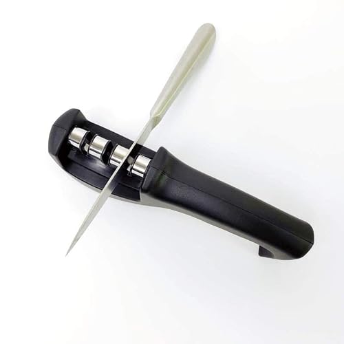 4-In-1 Kitchen Knife Scissor Sharpener 3 Stage Sharpener Professional Manual Chef Steel Knife Scissor Sharpening Tool Helps Repair, Restore, Polish Blades And Cut-Resistant Glove #TOP4