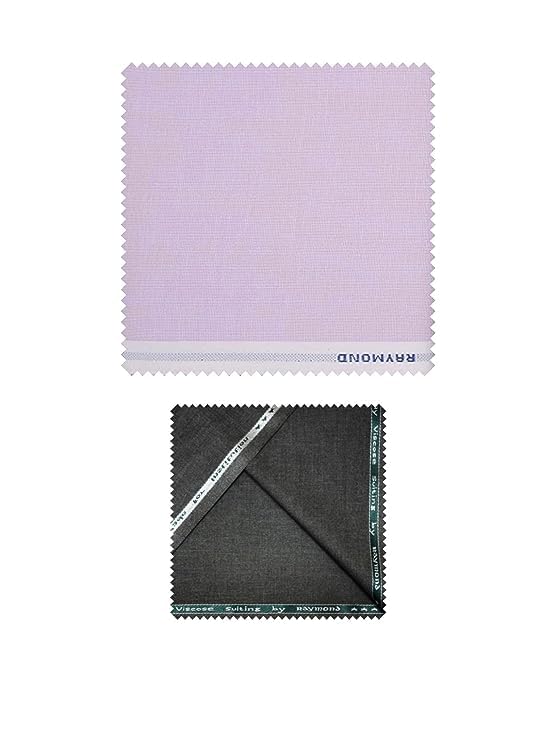 raymond Trouser- Shirt Fabric Combo Box (Multicolour, Unstitched, All Weather Fabric) (GREY PANT +PURPLE SHIRT)-picture-44