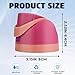 ALLVANA Premium Replacement Lid for Owala FreeSip 16-40oz Bottles - Leakproof, BPA-Free, Durable Hinge Design (Fits 24/32/40oz Models) (Rosered)