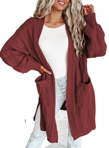 Image of Dokotoo Women Long Cardigan Open Front Knit Sweater 2026