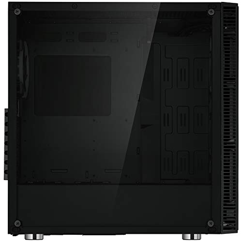 Rosewill Atx Mid Tower Gaming Pc Computer Case 3 Sided Tempered Glass Dual Ring Blue Led Fans Great Cable Management/Airflow - Cullinan V500 Blue #TOP2