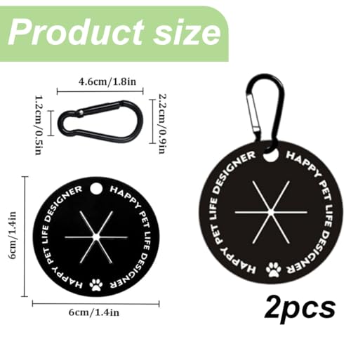 KEQAR 2 Pcs Hundekotbeutelhalter, Kotbeutelhalter mit Karabiner, Freihand-Kotbeutelhalter für Leine, Kotbeutelspender für Hundespaziergänge, Grün Schwarz