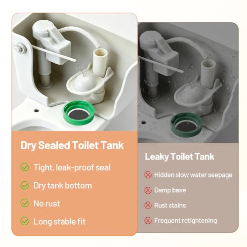 Image of 3'' Toilet Tank to Bowl Coupling Kit, Fit for American Standard Champion 4 | Toilet Parts AS738756-0070A, Repair Kit with Gasket, Bolts, Washers - Fixes Leaks, Universal for Most 3 inch Flush Valve Tanks