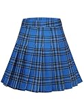 pleated skirt mini ANLÄSSE: Der Damen karierte kurze Faltenrock kann es als Basic Rock, Skater Rock, teenager mädchen Kleidung, Tennisrock usw. tragen. Perfekt für verschiedene Anlässe: Festliche Party, Club, Pub, Pastel Goth, Streetwear, Performance und auch Alltag
