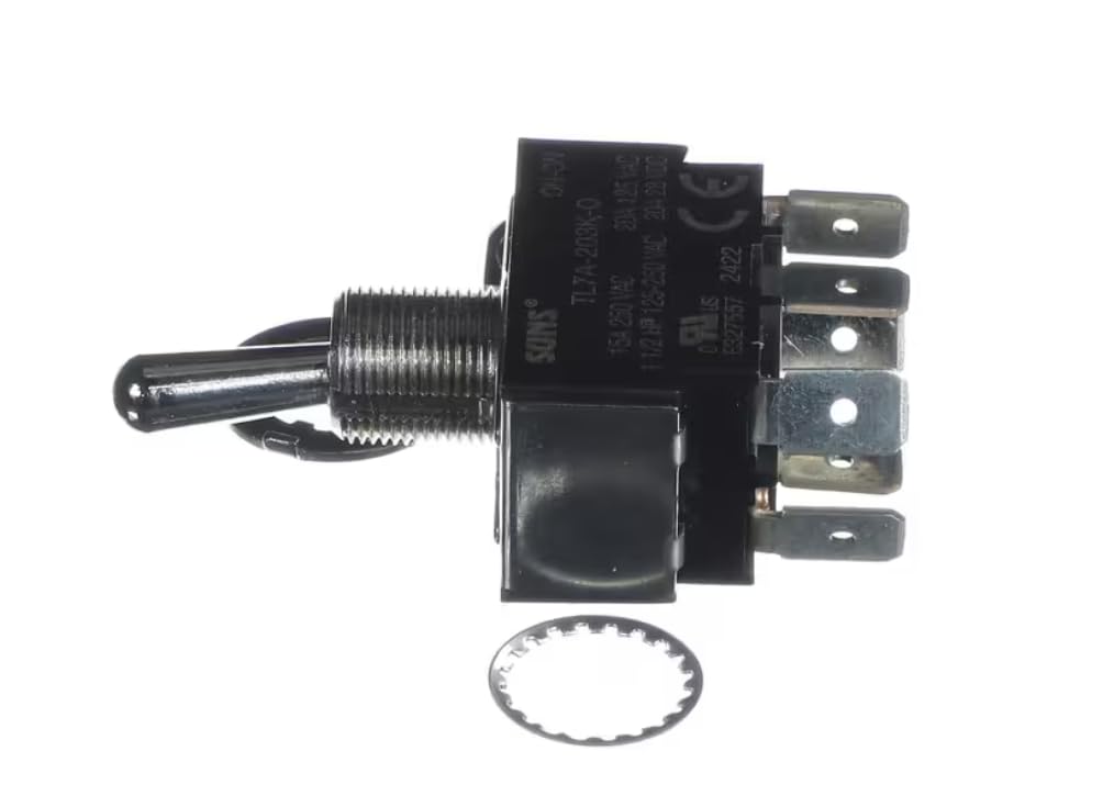 Fits Lang TL7A-203K-Q E327557 2422 Switch, Toggle, DPDT, Black for 0-2-10-3, 0-2-10-4, 0-2-10-5
