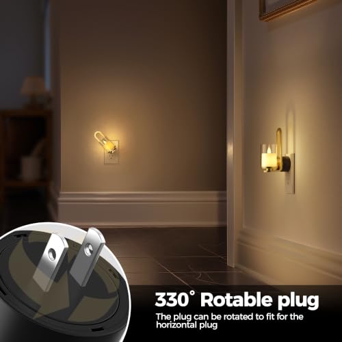Image of Briignite Flameless Candle Night Light, Warm Night Lights Plug into Wall