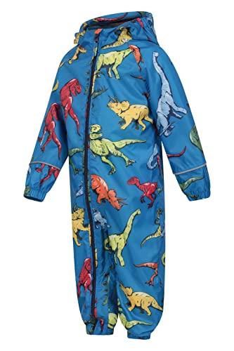 Mountain Warehouse Puddle Kids Waterproof Rain Suit Dino Blue 18-24 Months #TOP2