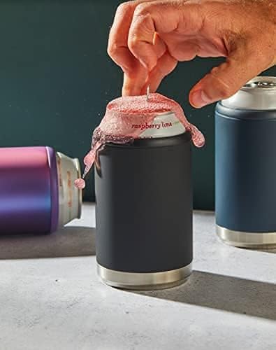 Miniatura 7 de Maars - Enfriador de latas estándar para cerveza y refrescos, funda de acero inoxidable de 12 onzas, soporte de bebida con aislamiento al vacío de
