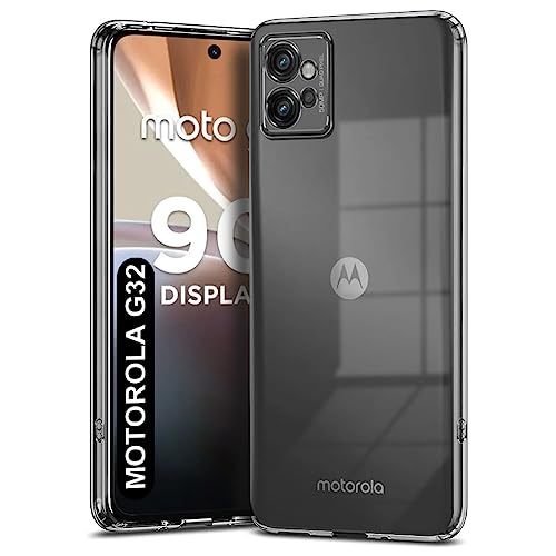 Image of Fashionury Shockproof Crystal Clear Back Cover Case for Motorola Moto G32 | 360 Degree Protection | Protective Design | Transparent Back Cover