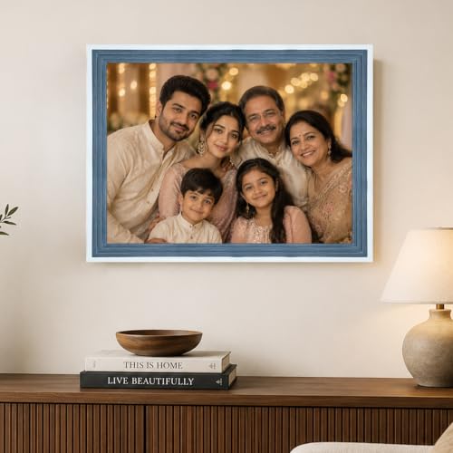 Image of Art Street Customize Premium 3D Wall Photo Frame With Photo Upload and Rakhi For Raksha Bandhan, Brother, Sister, Birthday, Anniversary for Husband, Couple, Parents For Wall Only (A3, 12x16 Inch)