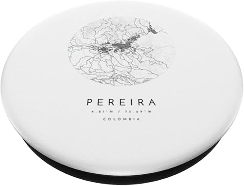 Miniatura 2 de Pereira, Colombia Coordinates map hometown PopSockets Swappable PopGrip