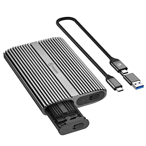 PHIXERO Caja externa para disco M.2 NVMe Dual USB 3.2 Gen 2 miniatura 1