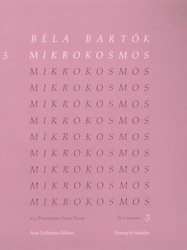 Mikrokosmos Volume 3 (Pink): Piano Solo