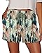 Angerella Women's Summer Shorts Ladies Plus Size Workout Shorts with Pockets Fashion Print Shorts Elastic Waist Short Pants 3XL
