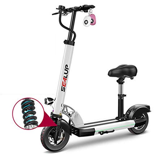 Yd&h Scooter Eléctrico Plegable para Adultos, Neumático De 10 Pulgadas Y Motores...