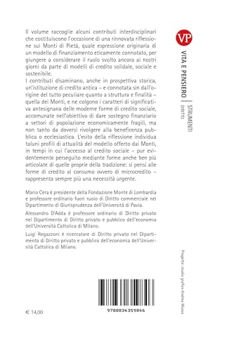 I Monti Di Pietà. Il Credito Sociale E Sostenibile Tra Storia, Società E Diritto - 2