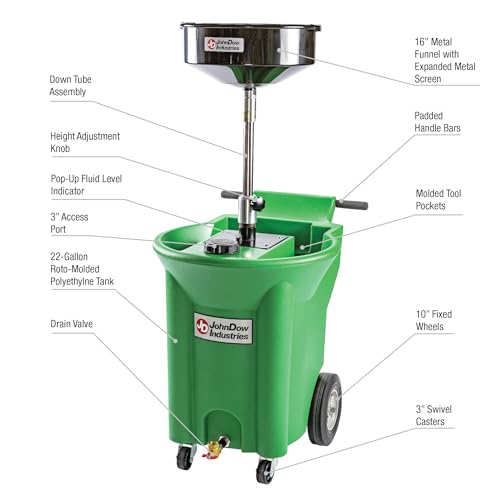 Image of John Dow Industries JDI-22DCAF Antifreeze Change Station 22-Gallon, 1 Pack