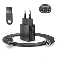 Chargeur 5V Compatible avec Philips Rasoir 3000X/5000X/8000/i9000, One Blade (Pro) 360 Visage & Corps QP4530 QP2834 QP1924, pour All-in-One Trimmer, Certains Modèles des Bodygroom 3000/5000/7000