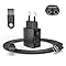 Chargeur 5V Compatible avec Philips Rasoir 3000X/5000X/8000/i9000, One Blade (Pro) 360 Visage & Corps QP4530 QP2834 QP1924, pour All-in-One Trimmer, Certains Modèles des Bodygroom 3000/5000/7000