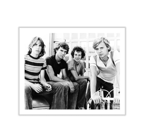 Poster Master Movie Photo - Breaking Away 1979 - Jackie Earle Haley, Dennis Christopher, Daniel Stern - Casual Group Portrait Bicycle Scene Classic Film - 12x16 Rolled Canvas Wall Art Decor