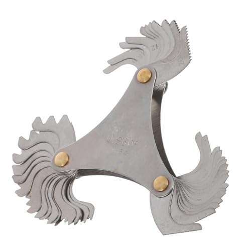 SMASOLO Calibres de de Rosca Us Acero al Herramienta de Medición Precisa para Roscas Internas y Externas Resistente y Portátil para Taller Industrial y Ensamblaje Mecánico