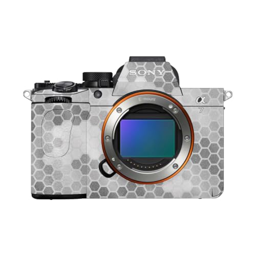 Image of Glossy Glitter Camera Skin Compatible with Sony Alpha A7 Mark V (2025) - Camo Hexadots - Premium 3M Vinyl Protective Wrap Decal Cover - Easy to Apply | Crafted in the USA by MightySkins