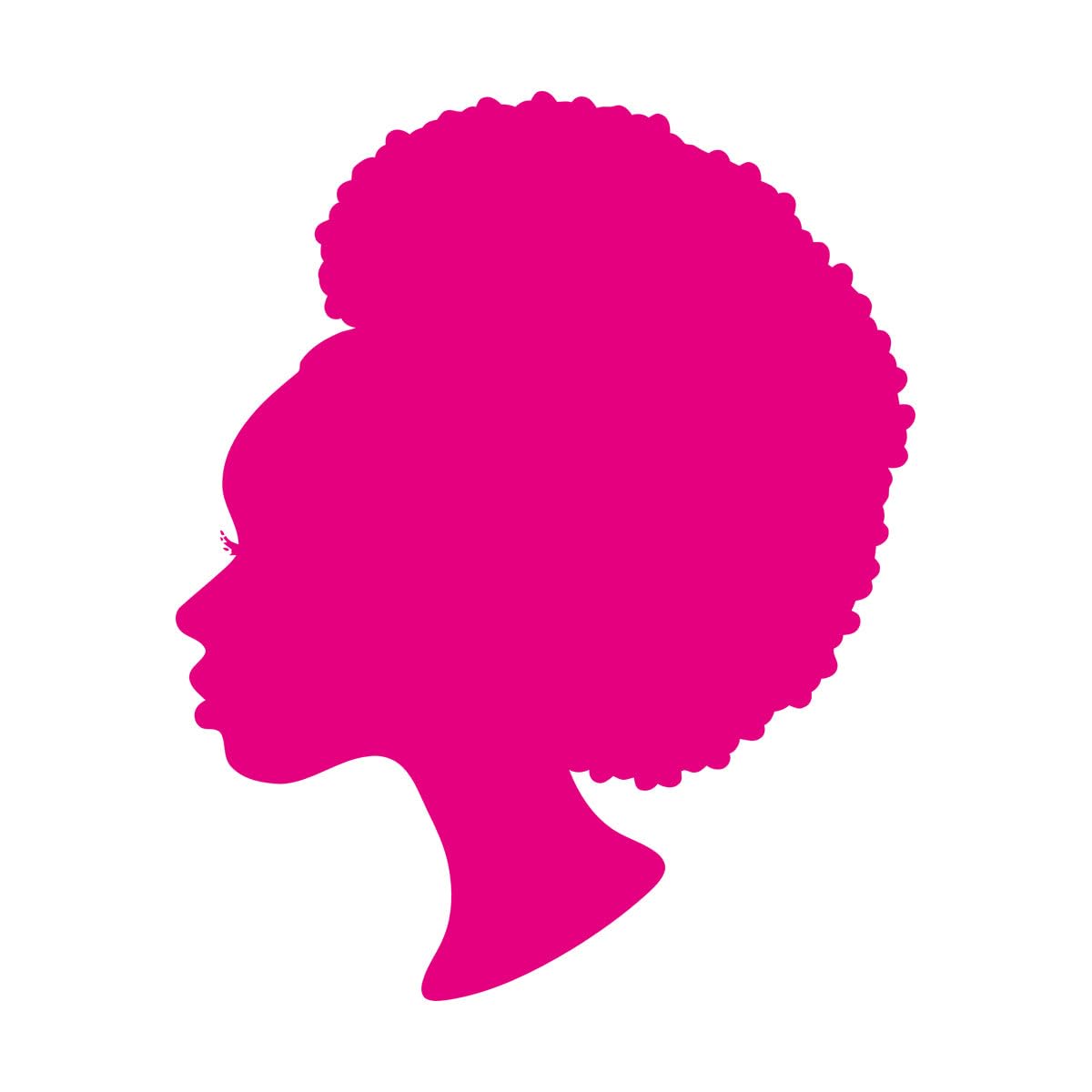 Lettering Stickers Black Lady Beauty Salon Woman Hair Stylist 36x44.9cm Equipped with Transfer Film kit Small Rosered — image 1