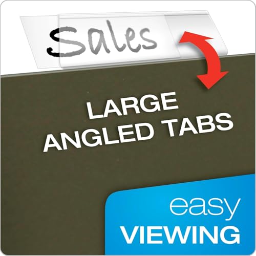 Pendaflex Hanging File Folder Tabs - 100 Sets of File Folder Labels - 2" File Tabs for Hanging Folders with 100 Inserts - Thumbnail 3