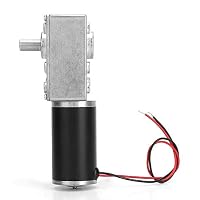 24V 5RPM DC Schneckengetriebemotor 68kg.cm 31mm Hohe Torsion Selbsthemmende Motor Reversed Mini Turbine Getriebemotor für DIY Roboter Drehtisch Türschloss Vorhang Maschine – Ansicht 9