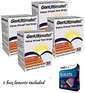 GenUltimate Blood Glucose Test Strips for Use with One Touch Ultra, Ultra 2