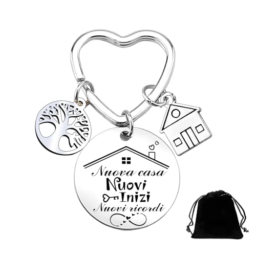 YUANSI Portachiavi Prima Casa coppia Regali San Valentino Anniversario Compleanno