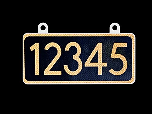 Curb-N-Sign Super Reflective, Silk Screened Aluminum, Hanging Mailbox Sign, Custom, 11" X 5", Double Sided, Rust Free (Bronze) #TOP2