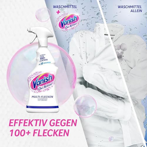 Vanish Oxi Action Fleckentferner Multi-Flecken-Vorwaschspray Weiß 3 x 750ml