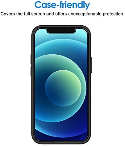 JETech Screen Protector for iPhone 12 Mini, 5.4-Inch, Tempered Glass Film, 3-Pack