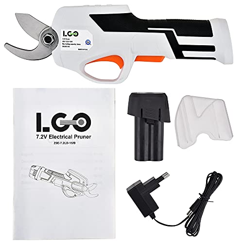 Image of LIGO Cordless Pruning Shears for Thick Stems | 7.2V Fast-Charging Battery Trims 0.98 inch Branches | Safety Lock & Non-Slip Handle | Rose /Bush /Shrub Trimmer, with Removable Battery