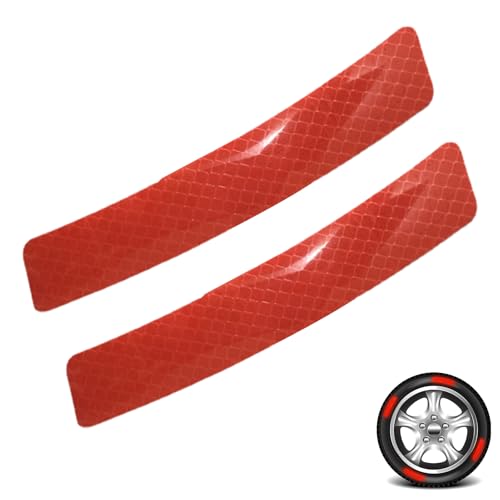 Tiras reflectantes para cubo de rueda, rayas de llanta, seguridad nocturna, para coche, motocicleta, calcomanía reflectante para bicicleta, camión, suministros de vehículos