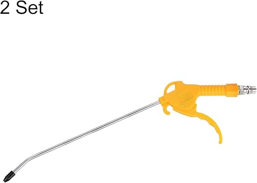 Miniatura 3 de HARFINGTON 2 pistolas de aire soplador de polvo de alta presión de acero inoxidable con boquilla en ángulo de 11 pulgadas de largo mango de 5.118 in