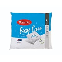 Tontine Easy Care Euro Pillow – High Profile and Firm Support for Superior Comfort – Anti-Bacterial Treated Ultrafibre Fill with Breathable Natural Cotton Cover – Machine Washable – Australian Made