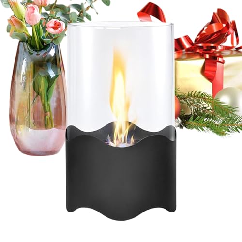 Chimenea Pequeña | Lámpara De Llama Pequeña - Chimenea Decorativa Moderna para Terraza - para Dormitorio Salón Mesa Cocina Repisa Bar Estantería Entrada Apartamento Fiesta Zona