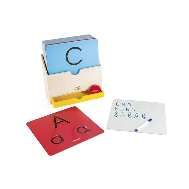 Janod - Essentiel - Aprender a Escribir - Juego Educativo de Madera para Niños Pequeños
